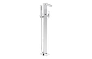VitrA Root Square Floor Standing Bath/Shower Mixer - Chrome